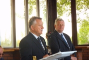 Zasłużony pilot Jerzy Makula i Adam Bisek